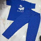 Butterfly & doted print trouser