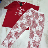 Printed shirts with white flower printed trouser