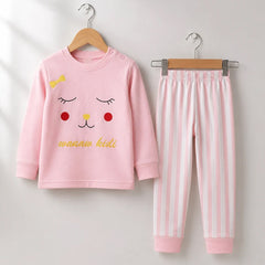 Sleeping Face Pink Baby Kids’ Winter Suit