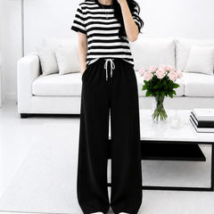 Black Striped shirt and black trouser