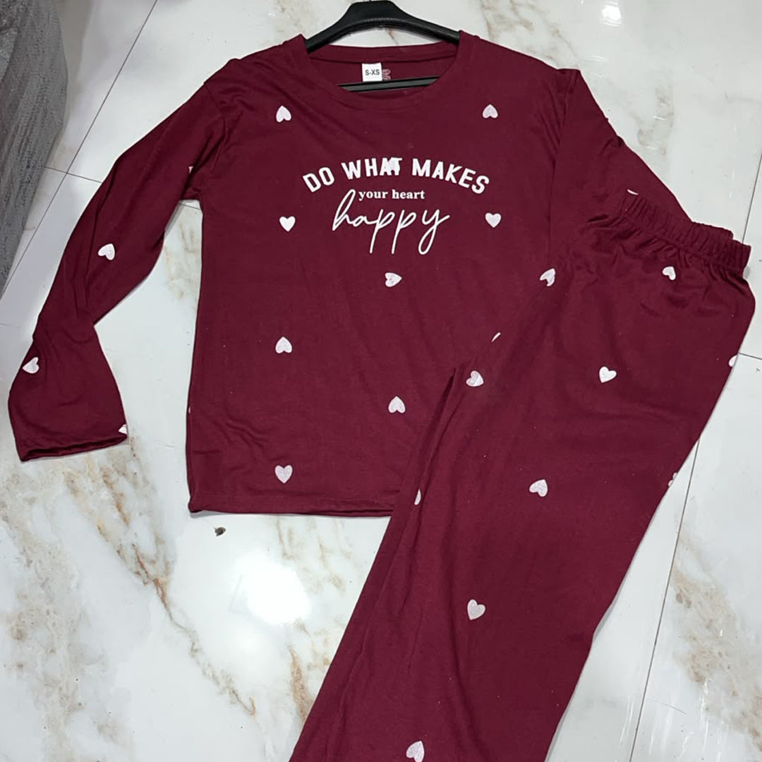 Mini Heart Printed suit